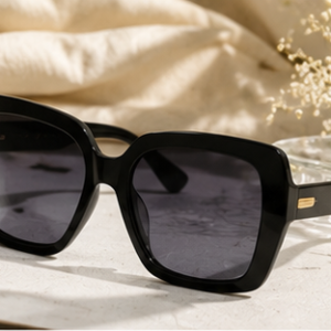 Black Oversized Square Sunglasses