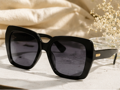 Black Oversized Square Sunglasses