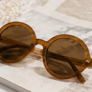 Brown Round Vintage Sunglasses