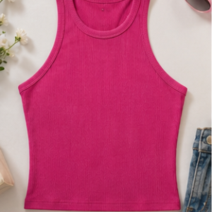 Hot Pink Racerback Tank Top