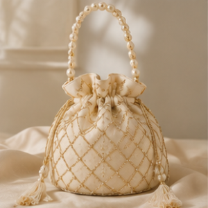 Ivory Diamond Potli Bag