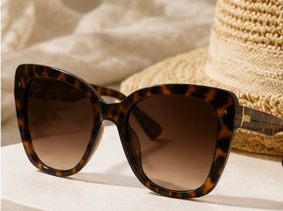 Tortoiseshell Oversized Square Sunglasses